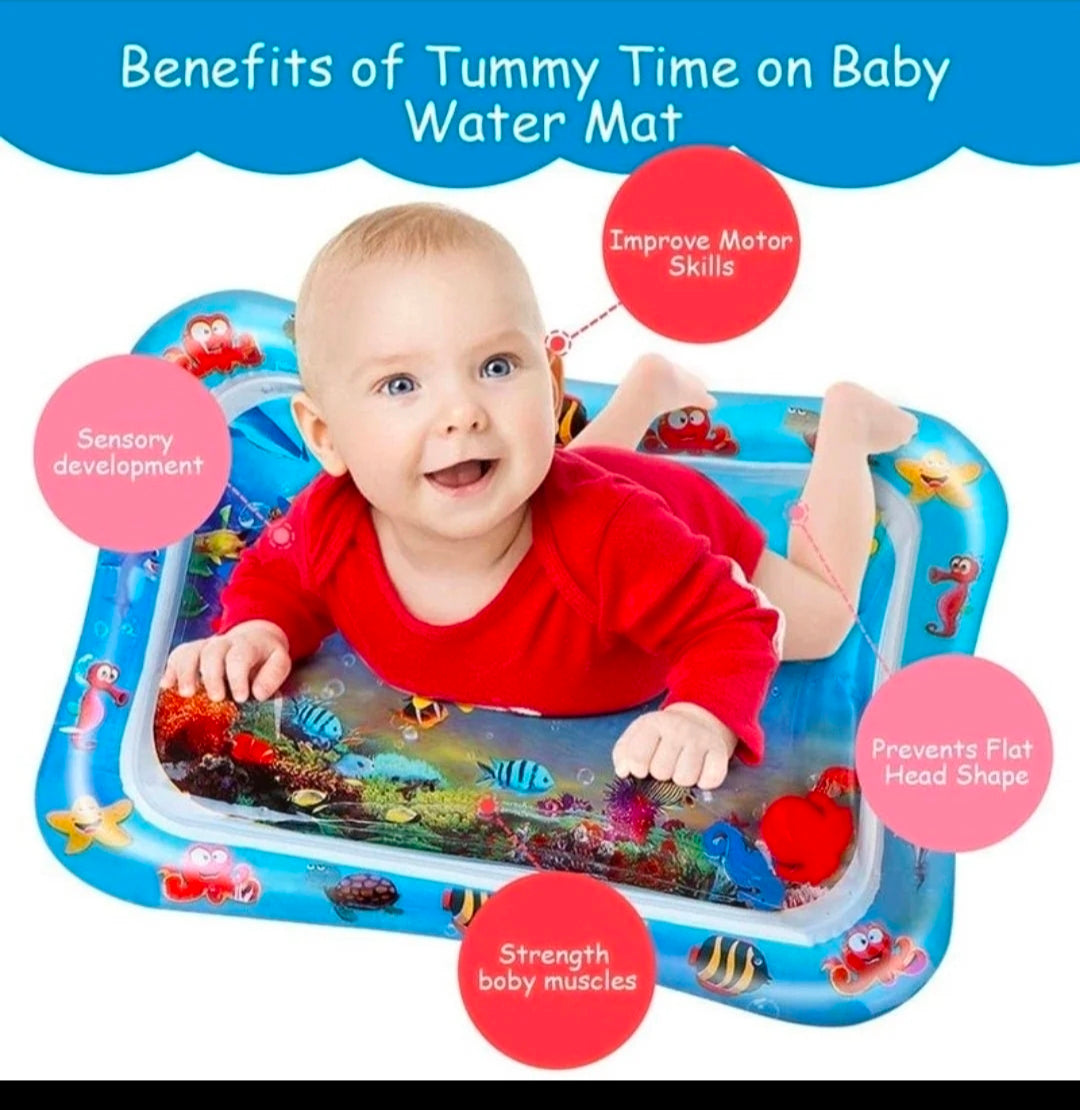 Inflatable Tummy Time Water Play Mat for Babies