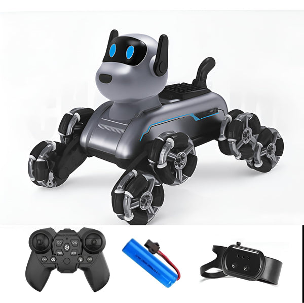 Stunt Robot Dog – Smart Walking Robot with Lights, Music & Spray Effect