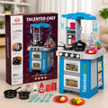Talented Chef Kids Kitchen Play Set – 67 Pcs Cooking Toy Set with Light, Sound & Water Spray