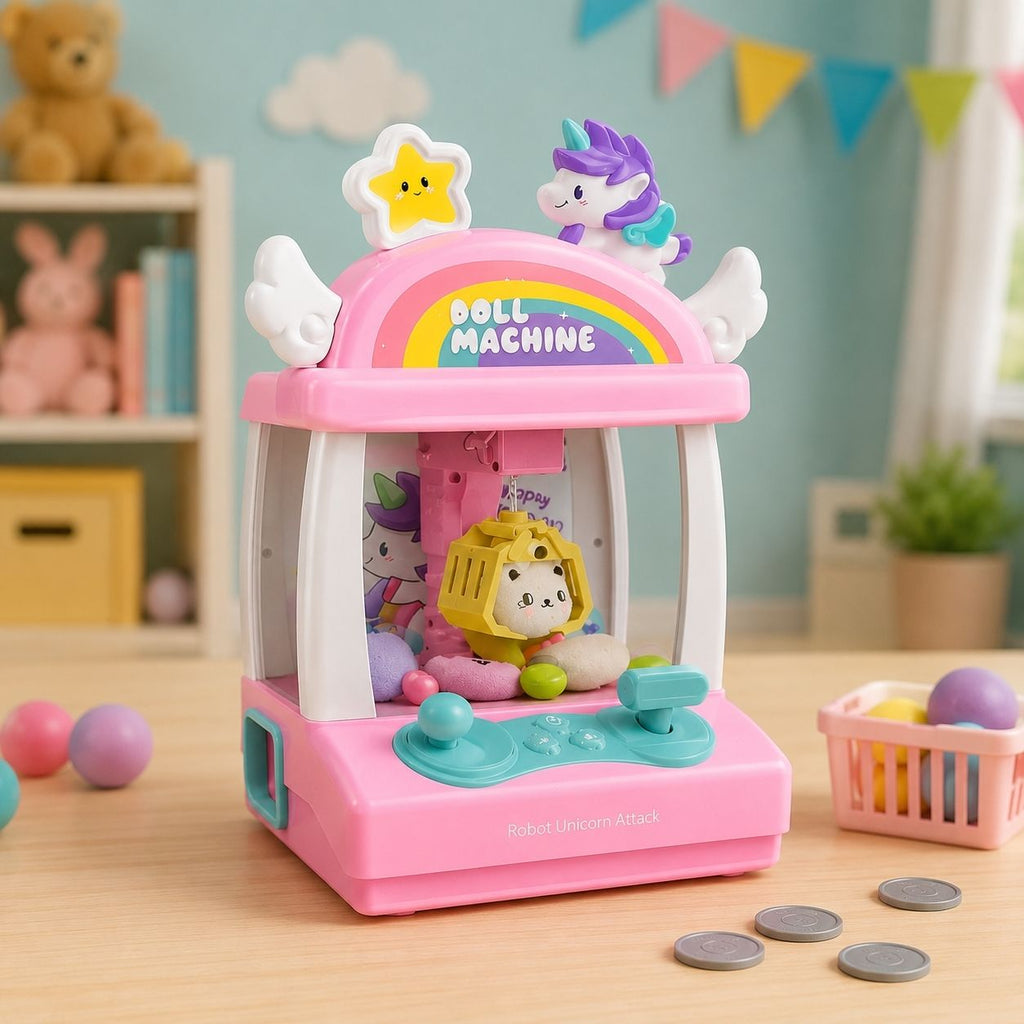 Mini Claw Machine Arcade Toy – Candy & Prize Catcher Game for Kids