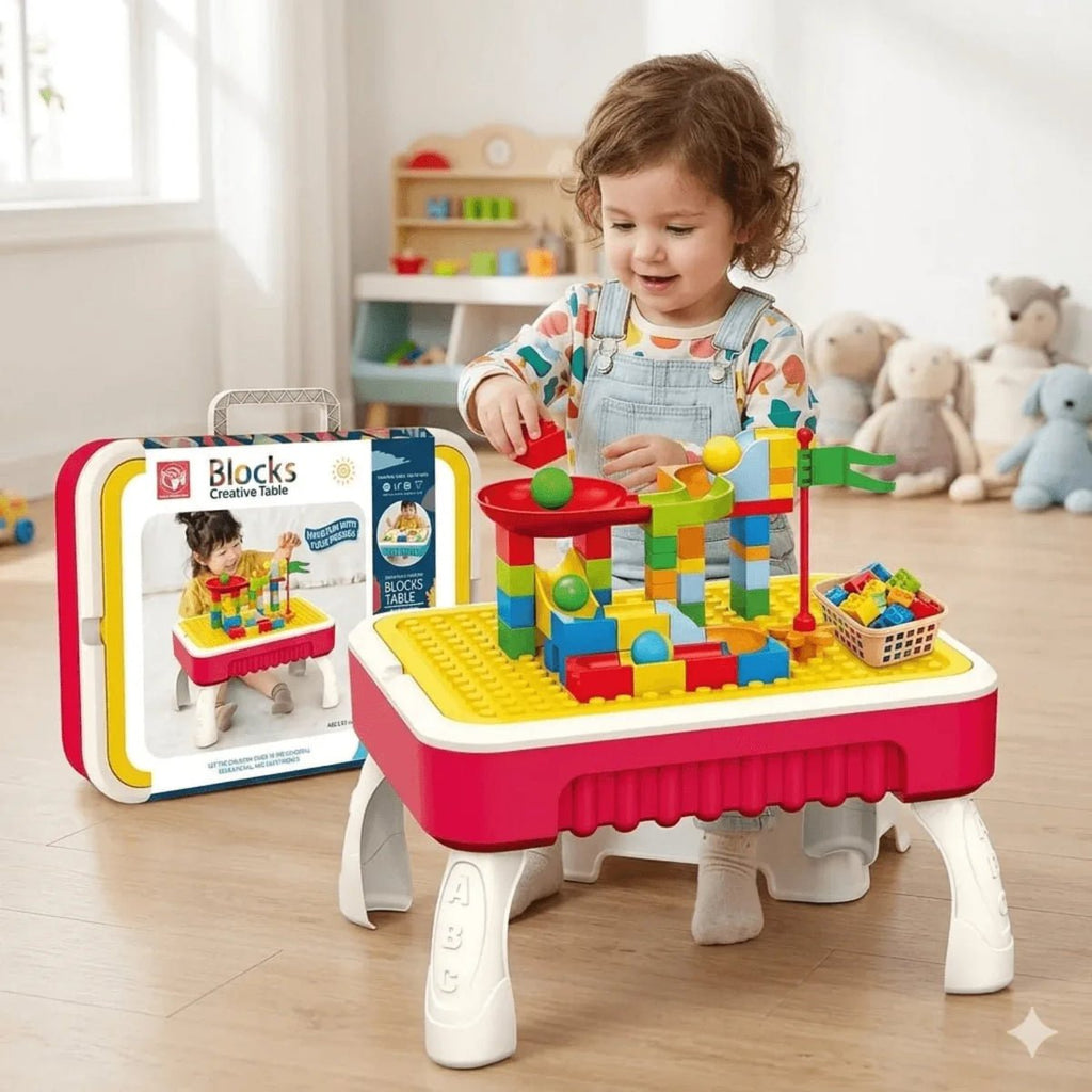 Kids Blocks Creative Table Building Set – Educational Learning Toy (3+ Years)