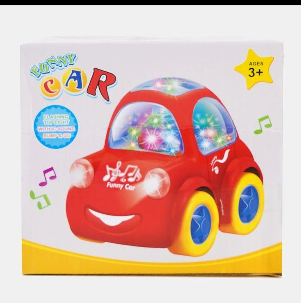 Funny Car Bump & Go Light & Music Toy Car