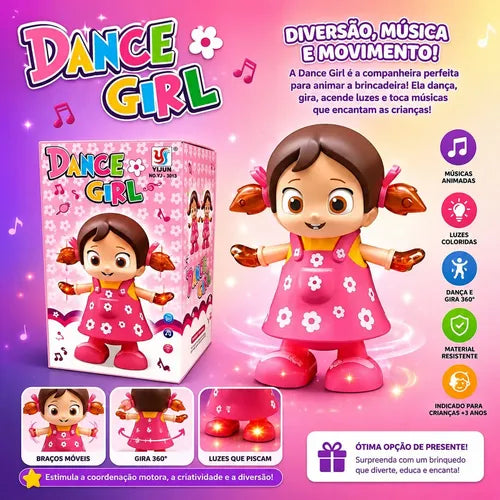 Dance Girl Musical Light Toy for Kids