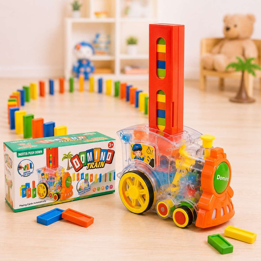 Automatic Domino Train Set with Lights & Sound