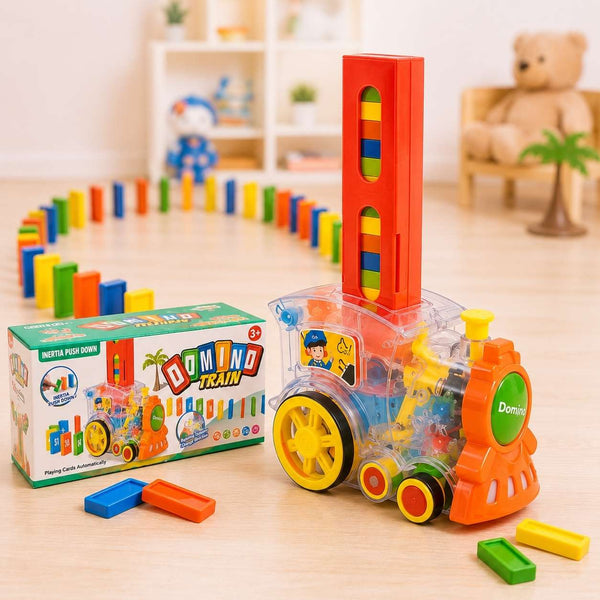 Automatic Domino Train Set with Lights & Sound