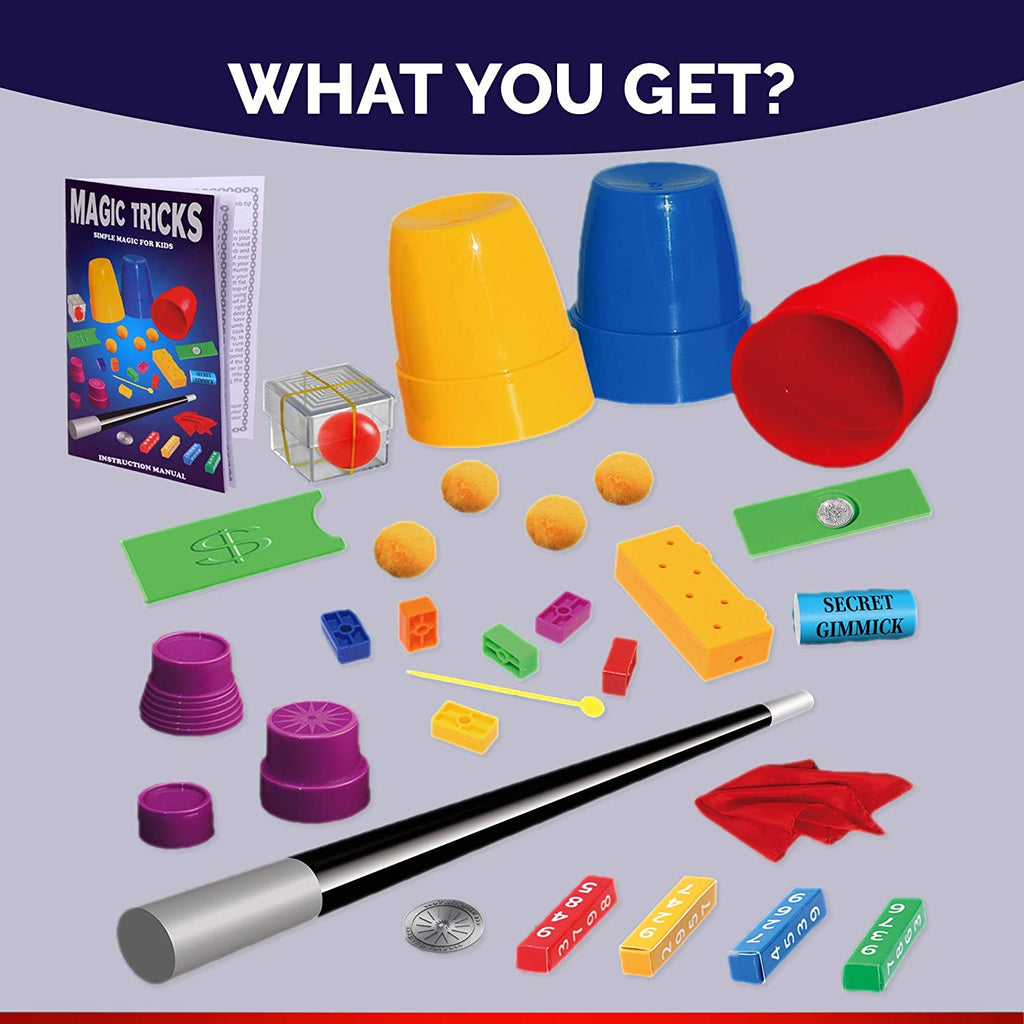 Magic Tricks Set for Kids – 35+ Easy Magic Tricks Learning Kit