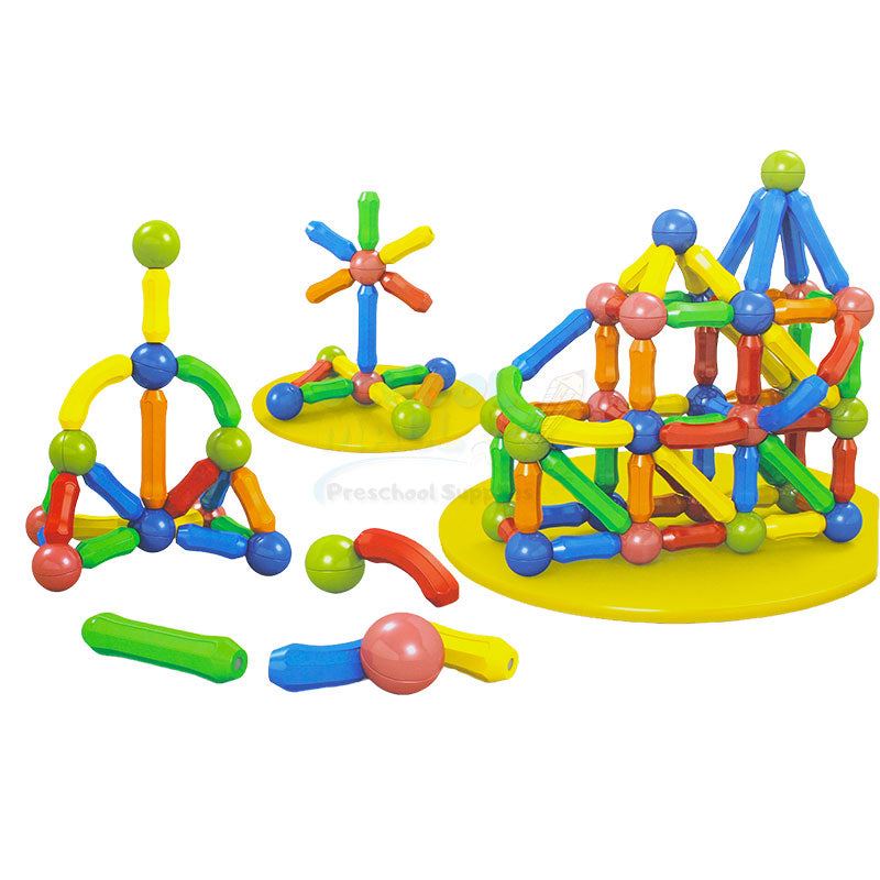 64 PCS Magnetic Blocks Building Set – Educational STEM Toy for Kids