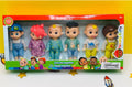 Cocomelon Family Baby Doll Set – 6 Pcs Kids Cartoon Figures Toy Set