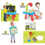 3-in-1 Kids Projector Drawing Table – Whiteboard & Blackboard