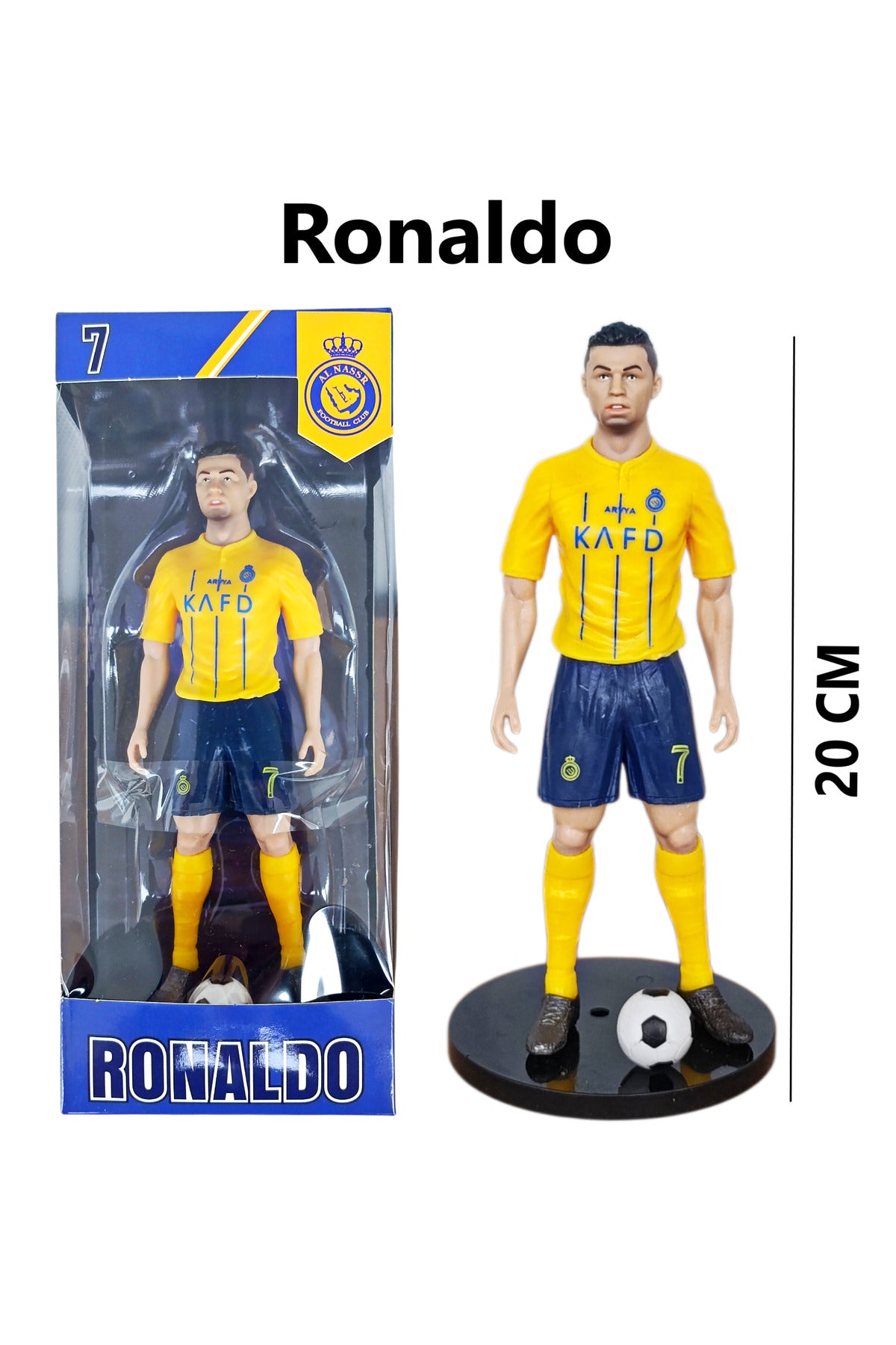 Ronaldo Football Action Figure – 20CM Soccer Player Collectible Toy