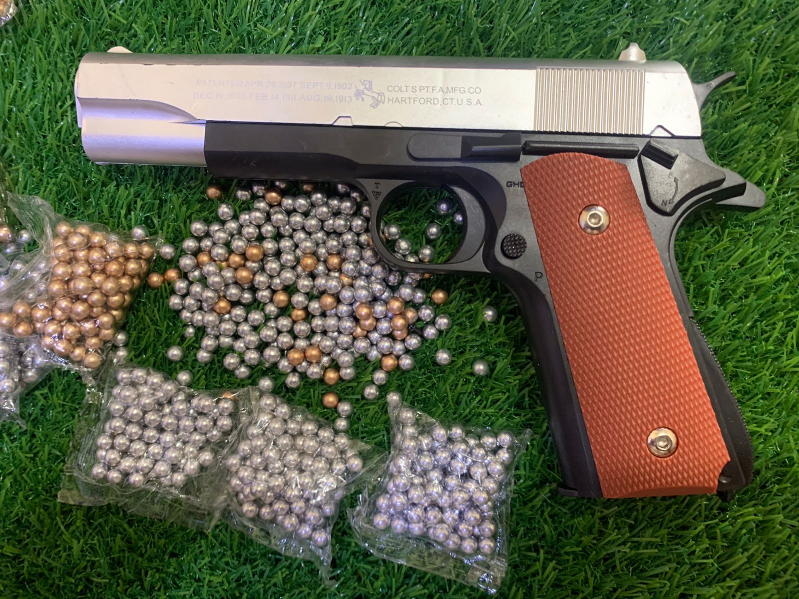 Hawk Metal Ball Toy Pistol – Manual Spring Action Blaster