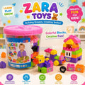 Colorful Building Blocks Bucket Set for Kids