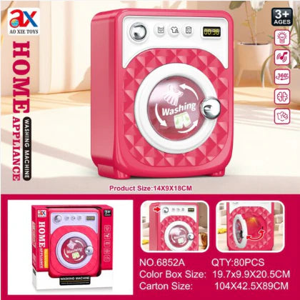 Kids Pretend Play Washing Machine Toy
