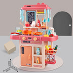 Kids Kitchen Play Set with Running Water
