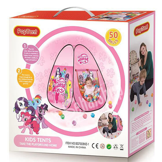 Kids Play Tent House with 50 Colorful Balls – Indoor & Outdoor Fun