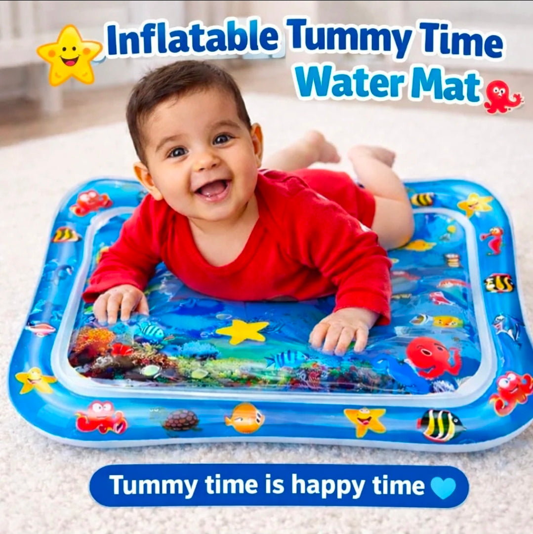 Inflatable Tummy Time Water Play Mat for Babies