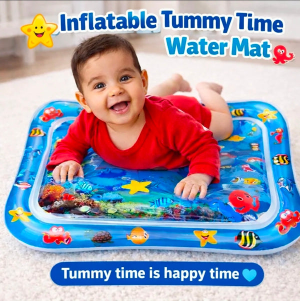 Inflatable Tummy Time Water Play Mat for Babies