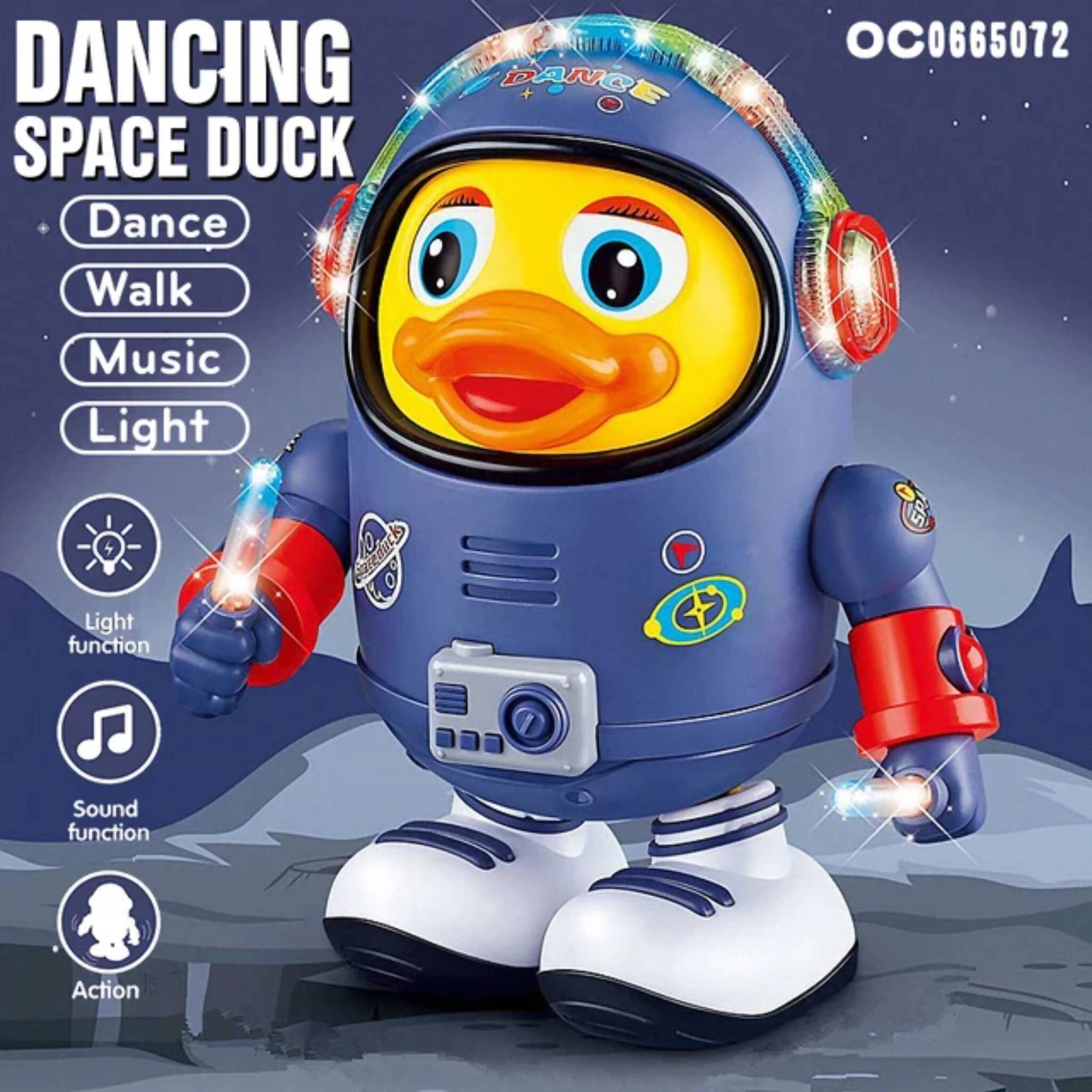 Dancing Space Duck Robot Toy with Lights & Music