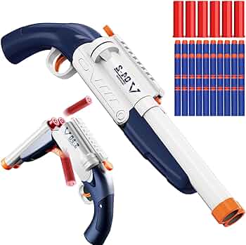 Double Barrel Soft Bullet Blaster Gun