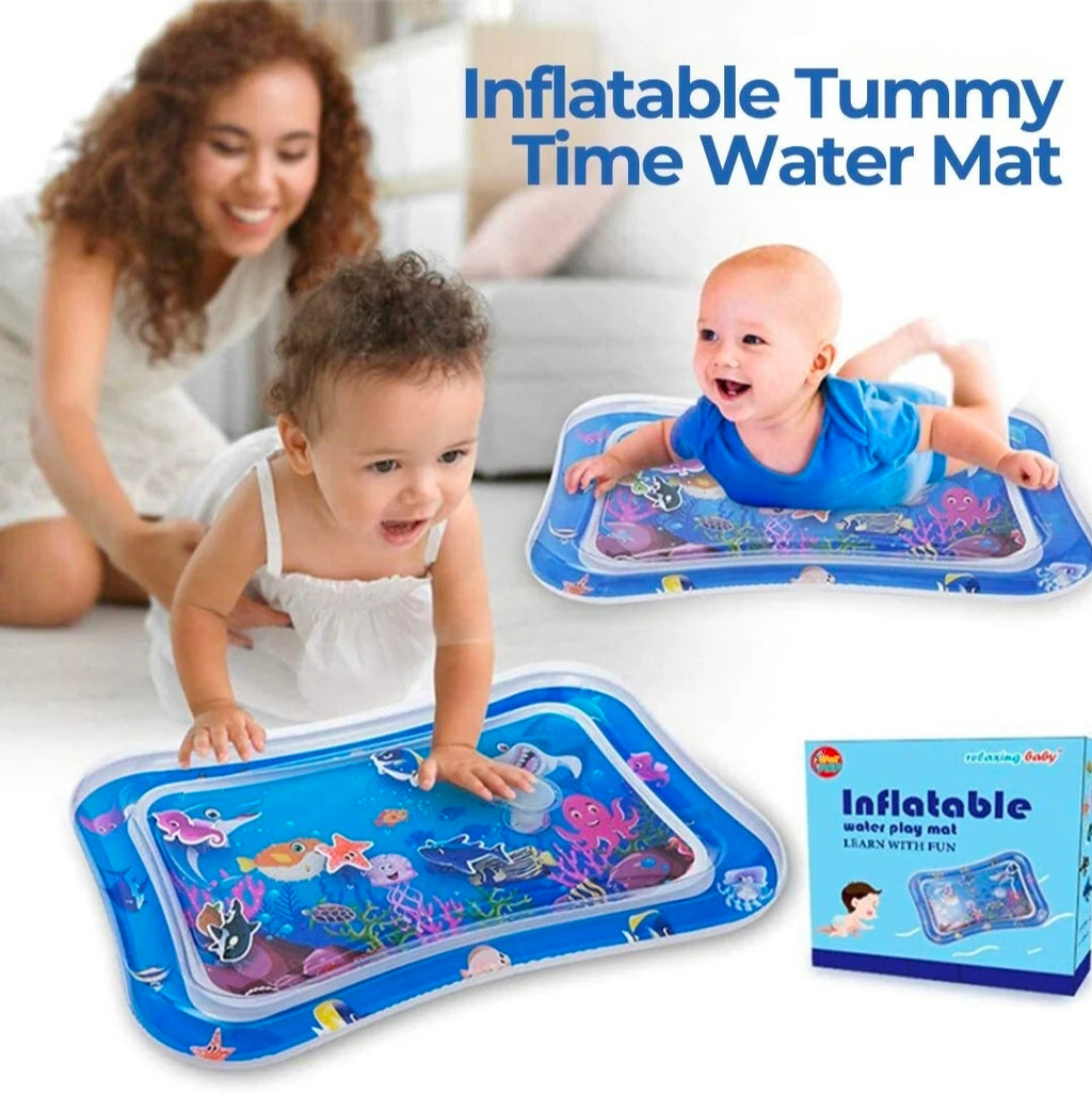 Inflatable Tummy Time Water Play Mat for Babies