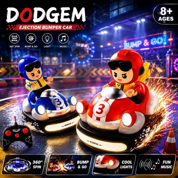 RC Dodgem Bumper Car Battle Set with Lights & Music