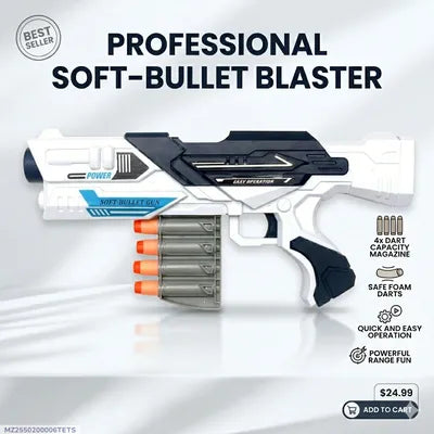 Star Warrior Soft Bullet Gun – Manual Foam Dart Blaster