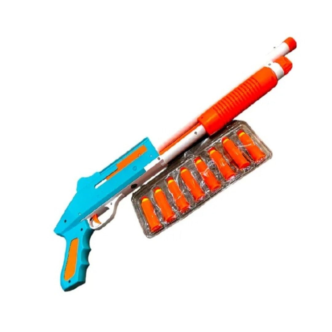 Pump Action Soft Bullet Blaster – Foam Dart Toy Gun