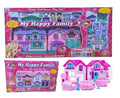 My Happy Family Doll House Play Set – Electronic Sound & Light Dollhouse with Furniture