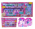 My Happy Family Doll House Play Set – Electronic Sound & Light Dollhouse with Furniture