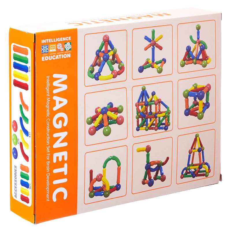 64 PCS Magnetic Blocks Building Set – Educational STEM Toy for Kids