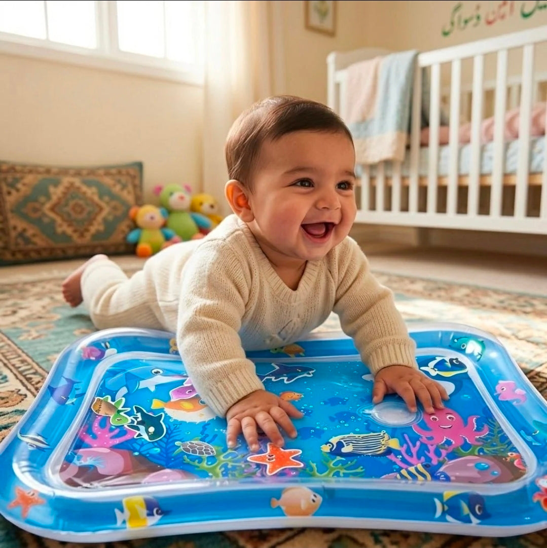 Inflatable Tummy Time Water Play Mat for Babies