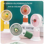 Cute Handheld USB Rechargeable Fan