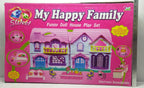 My Happy Family Doll House Play Set – Electronic Sound & Light Dollhouse with Furniture