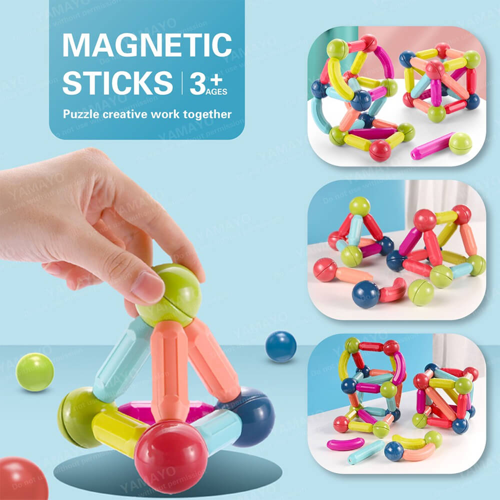 Magnetic Building Blocks Set – Fun & Educational Toy for Kids