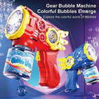 Gear Bubble Machine Gun – Light Up Bubble Blaster Toy