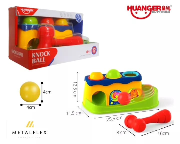 Huanger Knock Ball Hammer Toy – Educational Pounding Game for Kids