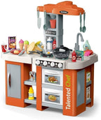 Talented Chef Kids Kitchen Play Set – Realistic Cooking Toy with Light, Sound & Water Spray