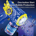 Gear Bubble Machine Gun – Light Up Bubble Blaster Toy