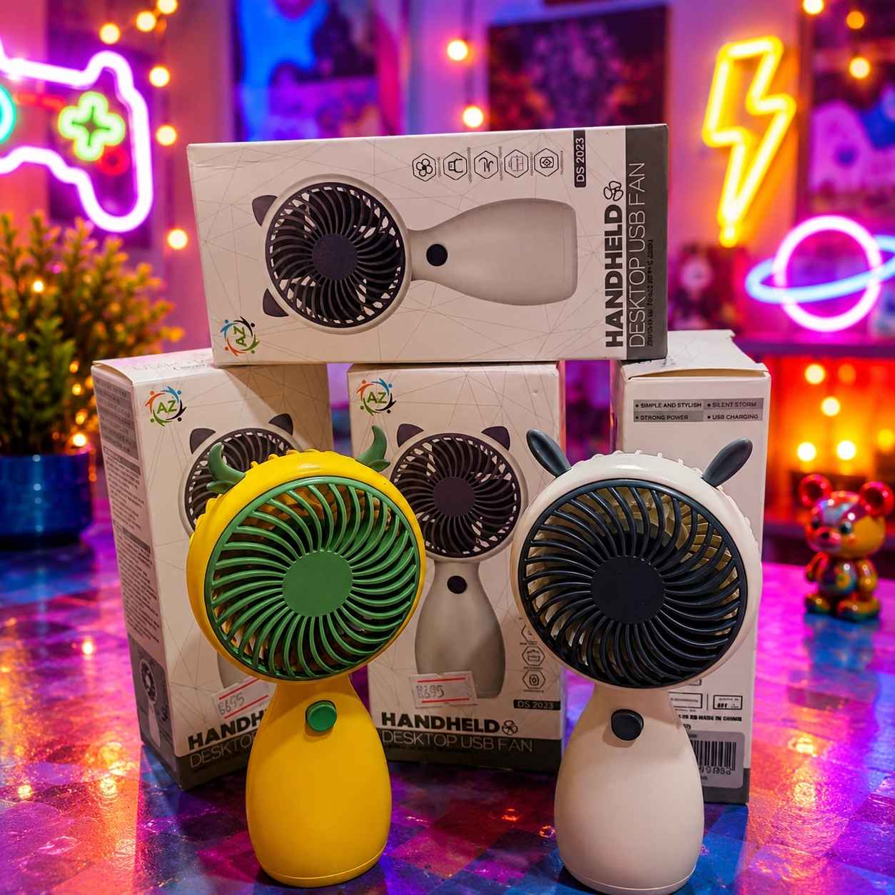 Cute Handheld USB Rechargeable Fan