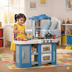 Talented Chef Kids Kitchen Play Set – Realistic Cooking Toy with Light, Sound & Water Spray