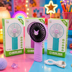 Cute Handheld USB Rechargeable Fan