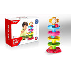 Huanger Roll Ball Tower Toy – Colorful Ball Drop Educational Toy for Toddlers