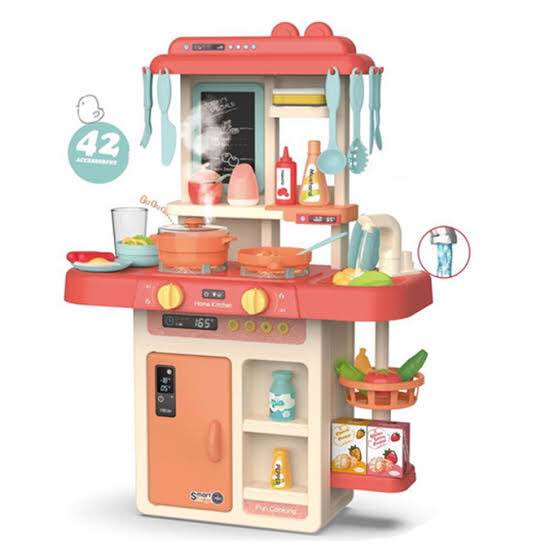 Kids Kitchen Play Set with Running Water
