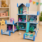 Luxury Doll House Play Set – Multi-Storey Dream House