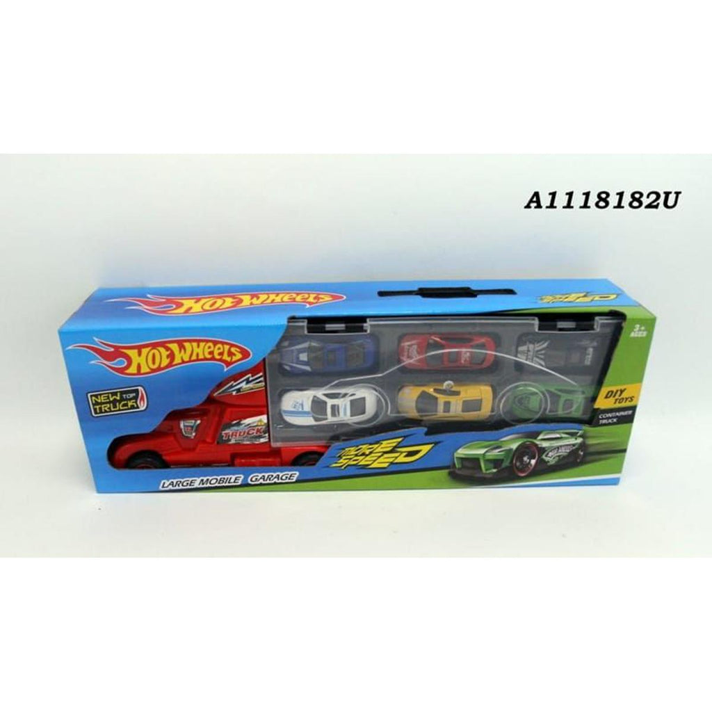 Car Carrier Truck with Mini Cars – Large Mobile Garage Transport Toy Set for Kids