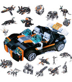 Architect Bricks Toys Magic 36-in-1 Building Blocks Car Set (256+ PCS)