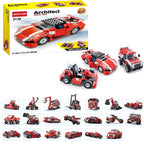 Architect Bricks Toys Super Speedster Building Blocks – 23 in 1 Car Set (278+ PCS)
