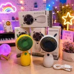 Cute Handheld USB Rechargeable Fan