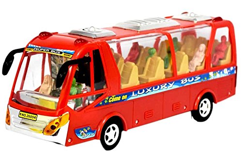 Top Public Bus – Battery Operated Light & Music Toy Bus