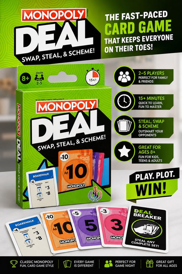 Monopoly Deal Swap & Steal Card Game